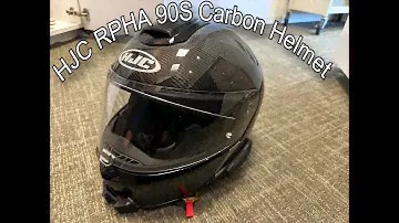 Quick review of the HJC RPHA 90S Carbon Helmet - HJC Smart 10B Bluetooth Headset by Sena