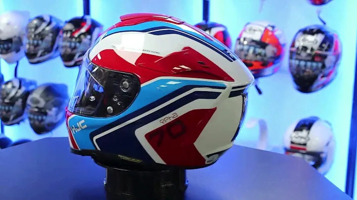 HJC RPHA 70 Kroon Motorcycle Helmet (White/Red/Blue)