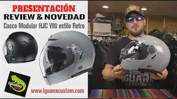 🚨 Novedad 2020 Casco Vintage Modular HJC V90 👌 Presentación & Review by Iguana Custom
