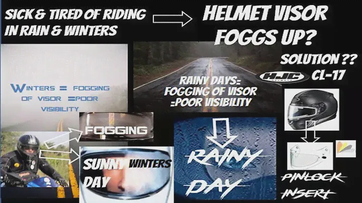 HELMET VISOR FOGGING PROBLEM |HOW TO PREVENT| HJC CL-17|ANTI FOG PINLOCK INSERT INSTALLATION & COST