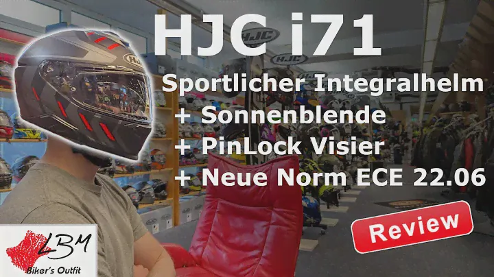 HJC i71 im Test: Sportlicher Integralhelm mit Sonnenblende und Pinlock