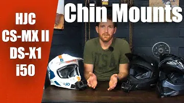 HJC CS-MX II, i50, & DS-X1 Helmet Chin Mounts For GoPro Hero, DJI Osmo, Insta360 Action Cameras