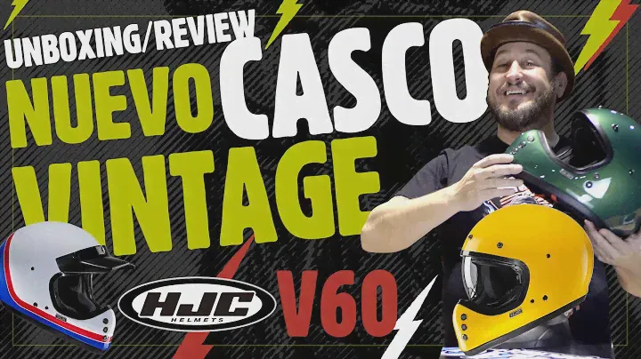 ¡ El CASCO MX VINTAGE de HJC Helmets te va a FLIPAR ! El V60 con certificación 22.06 ya está aquí