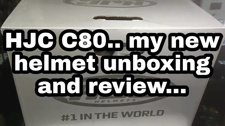 HJC c80 .. my new helmet unboxing and review.